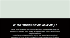 Desktop Screenshot of franklinpavement.com